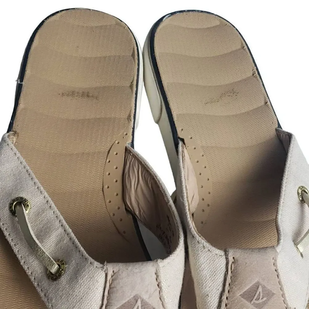 Sperry Tan Flip Flops